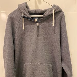 J Crew Vintage Fleece Popover Hoodie